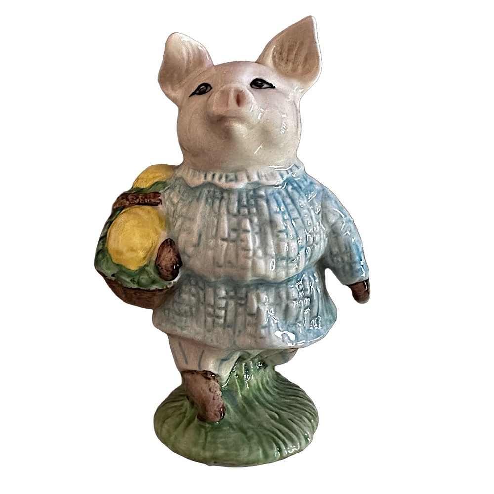 Royal Albert Little Pig Robinson Figurine Beatrix Potter Vintage 1989 Beswick